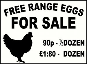 Eggs For Sale Sign