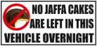 Vehicle Sticker No Jaffa Cakes Are Left In This Vehicle Over Night
