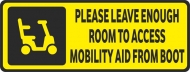 Vehicle Disability Mobility Aid Boot (Yellow)