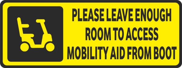 Vehicle Disability Mobility Aid Boot (Yellow)