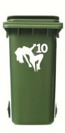 Wheelie Bin Dancer Sticker