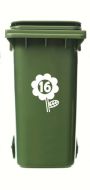 Wheelie Bin Flower Sticker 