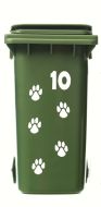 Wheelie Bin Paws 2 Sticker